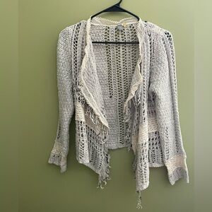 Knitted & Knotted Cardigan | Size Small | Grunge Fairycore Cardigan🧚🏻‍♂️🍄🐌